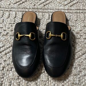 Quince Black Leather Mule